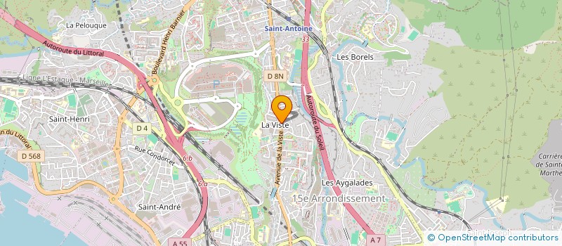 localisation de l'entreprise KM OPTICAL à MARSEILLE