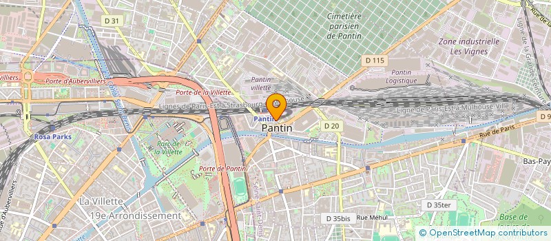 localisation de l'entreprise KM PANTIN à PANTIN