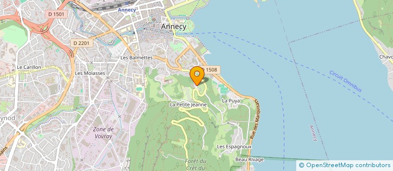 localisation de l'entreprise KM PARTICIPATION à ANNECY