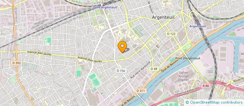 localisation de l'entreprise KM PROFESSIONNEL  ARGENTEUIL