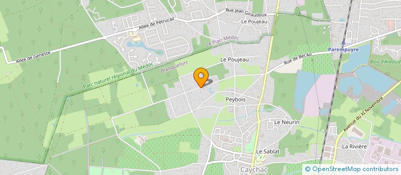 localisation de l'entreprise KM RENOV à BLANQUEFORT