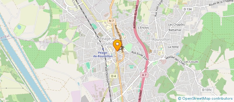 localisation de l'entreprise KM RENOV à LE PEAGE-DE-ROUSSILLON