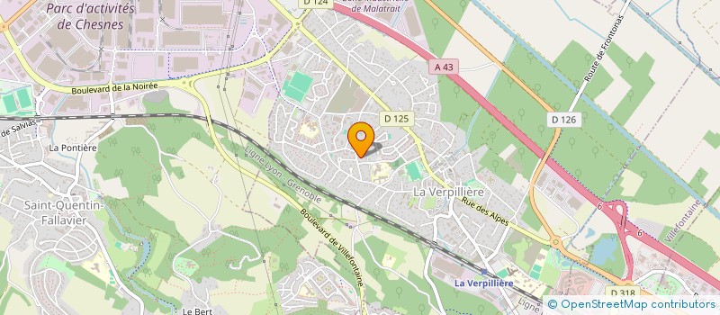 localisation de l'entreprise KM'S TRANS  LA VERPILLIERE