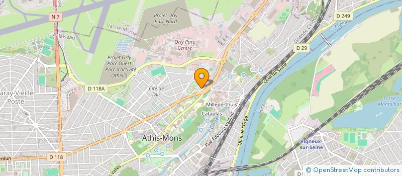 localisation de l'entreprise KM SERVICE à ATHIS-MONS