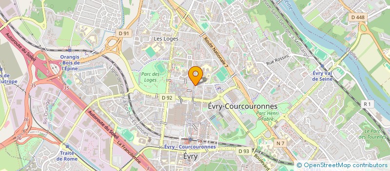 localisation de l'entreprise KM SERVICES  EVRY-COURCOURONNES