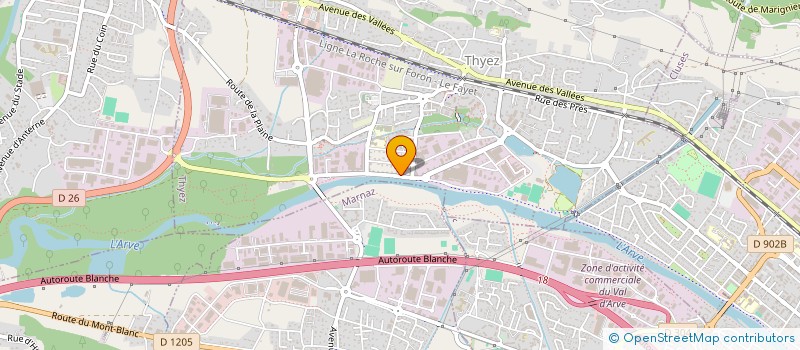 localisation de l'entreprise KM TRADING  THYEZ