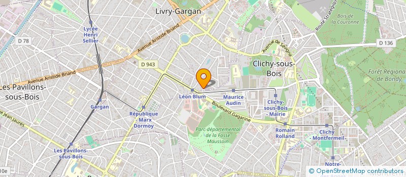 localisation de l'entreprise KM TRANS à LIVRY-GARGAN