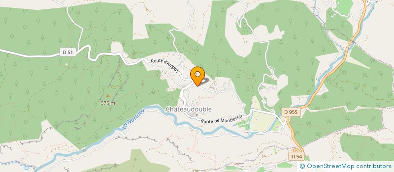 localisation de l'entreprise KM TRANSPORT  CHATEAUDOUBLE