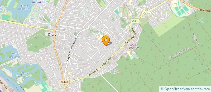 localisation de l'entreprise KM VISION à DRAVEIL