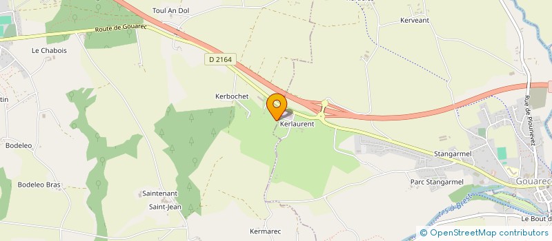 localisation de l'entreprise KM2L  ROSTRENEN