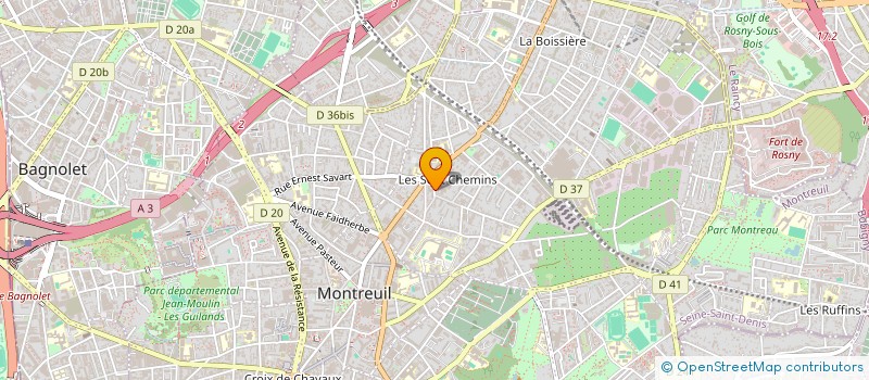 localisation de l'entreprise KMA à MONTREUIL