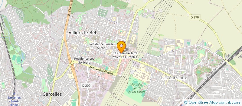 localisation de l'entreprise KMA BATIMENT  VILLIERS-LE-BEL