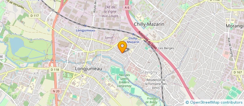 localisation de l'entreprise KMARELLE à LONGJUMEAU