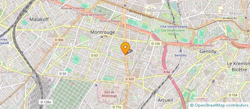 localisation de l'entreprise KMB & ASSOCIES  MONTROUGE