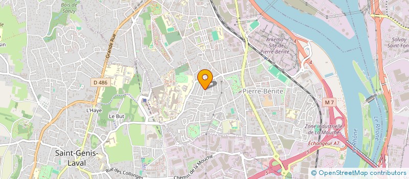 localisation de l'entreprise KMB IMMOBILIER  OULLINS-PIERRE-BENITE