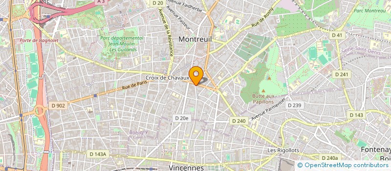 localisation de l'entreprise KMB TRANSPORTS à MONTREUIL