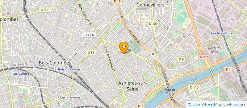localisation de l'entreprise KMBFA INNOVATION à ASNIERES-SUR-SEINE