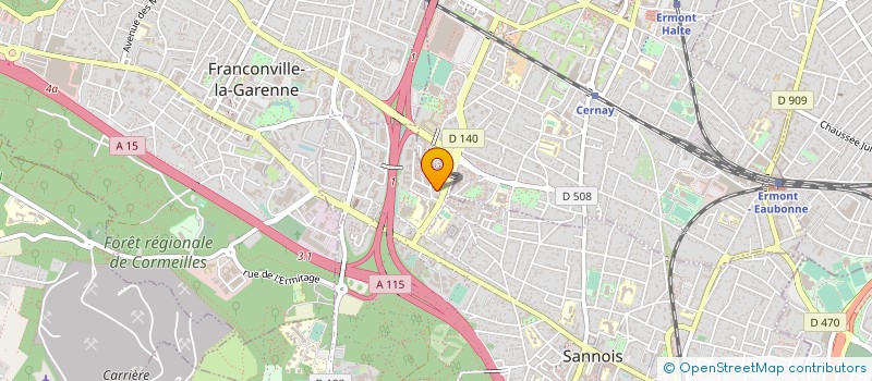 localisation de l'entreprise KMC à SANNOIS