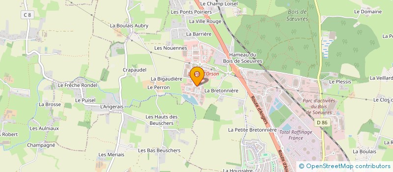 localisation de l'entreprise KMC  VERN-SUR-SEICHE