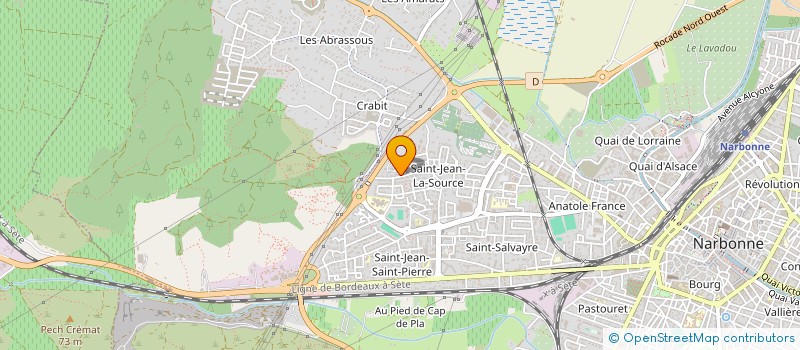 localisation de l'entreprise KMC CONSTRUCTION  NARBONNE