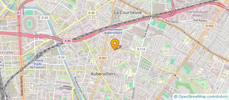 localisation de l'entreprise KMC FRANCE à LA COURNEUVE