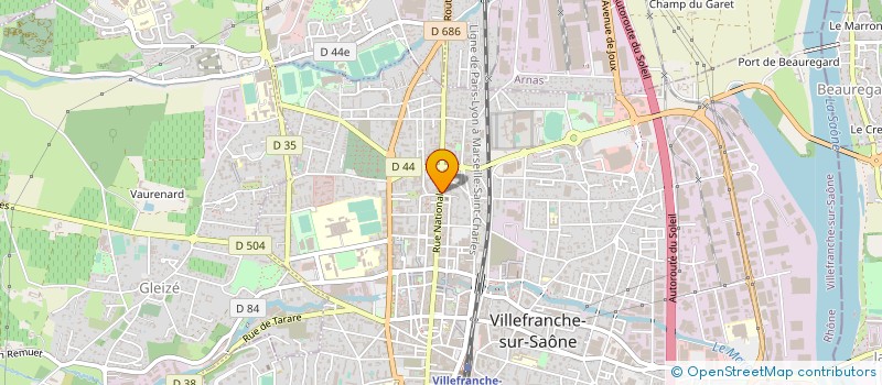 localisation de l'entreprise KMC INVEST à VILLEFRANCHE-SUR-SAONE