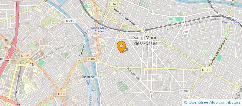 localisation de l'entreprise KMD. IMMOBILIER ET PATRIMOINE à SAINT-MAUR-DES-FOSSES