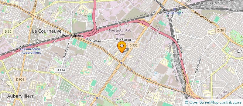 localisation de l'entreprise KMEG FORMATIONS à LA COURNEUVE