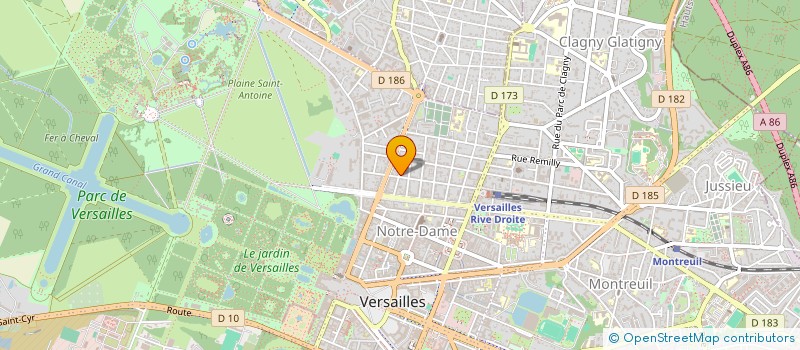 localisation de l'entreprise KMENPLUS à VERSAILLES