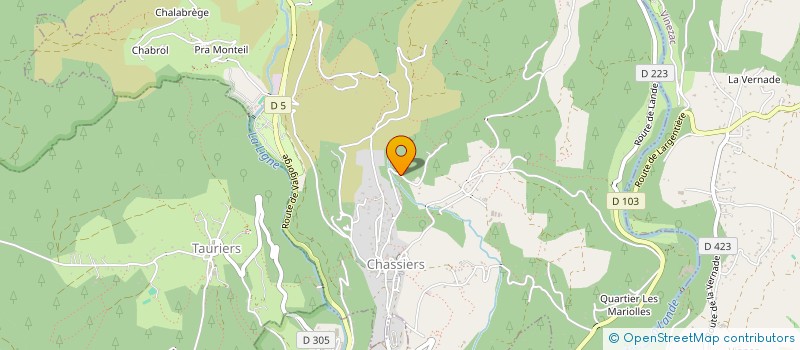 localisation de l'entreprise KMENUISERIES  CHASSIERS