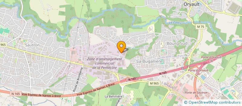 localisation de l'entreprise KMF RESEAUX à ORVAULT