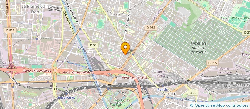 localisation de l'entreprise KMF SERVICES  AUBERVILLIERS