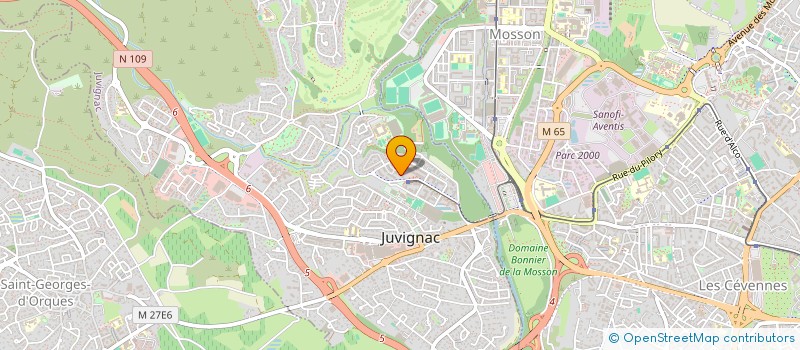 localisation de l'entreprise KMG IMMO  JUVIGNAC