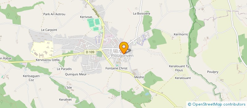 localisation de l'entreprise KMGT RESTAURATION  PLOUGONVEN