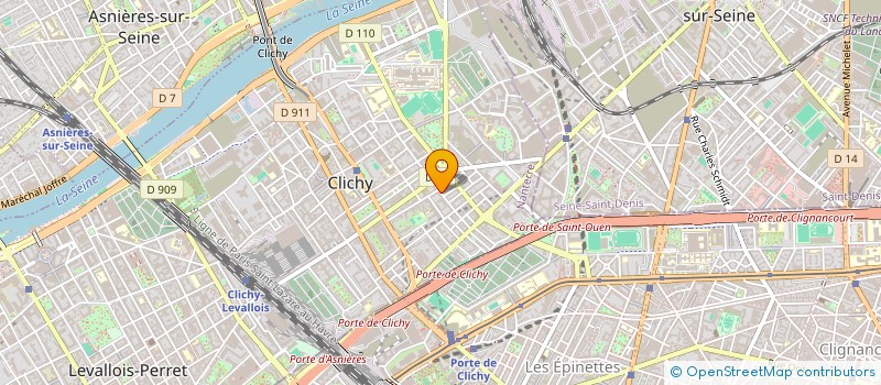 localisation de l'entreprise KMI BATIMENT à CLICHY