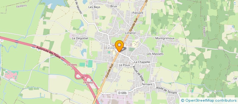 localisation de l'entreprise KMJC à FEILLENS