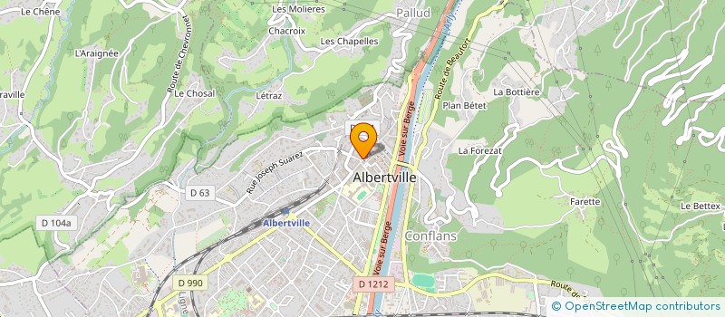 localisation de l'entreprise KMK ENVIRONNEMENT  ALBERTVILLE