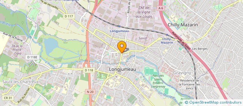 localisation de l'entreprise KMK LONGJUMEAU à LONGJUMEAU
