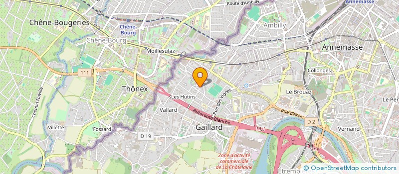 localisation de l'entreprise KMK PAYSAGE à GAILLARD