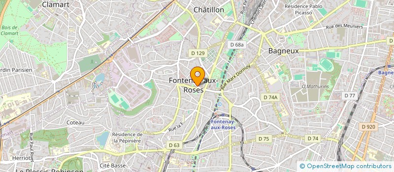 localisation de l'entreprise KMLJ IMMOBILIER à FONTENAY-AUX-ROSES