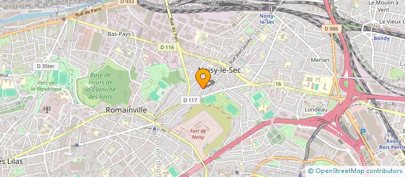 localisation de l'entreprise KMM TRANSPORT à NOISY-LE-SEC