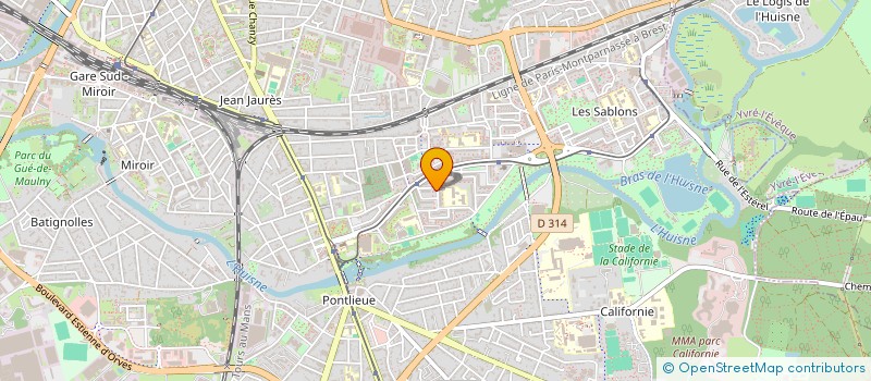 localisation de l'entreprise KMM TRANSPORT à LE MANS