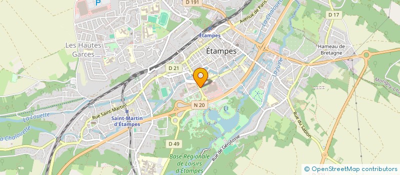 localisation de l'entreprise KMN AUDITION à ETAMPES
