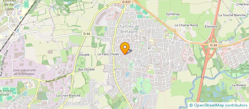 localisation de l'entreprise KMNG  CHARTRES-DE-BRETAGNE