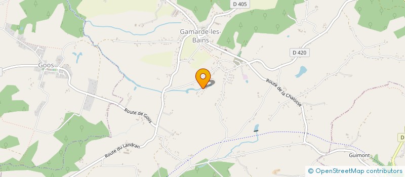 localisation de l'entreprise KMP  GAMARDE-LES-BAINS