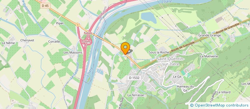 localisation de l'entreprise KMR  SAINT-QUENTIN-SUR-ISERE