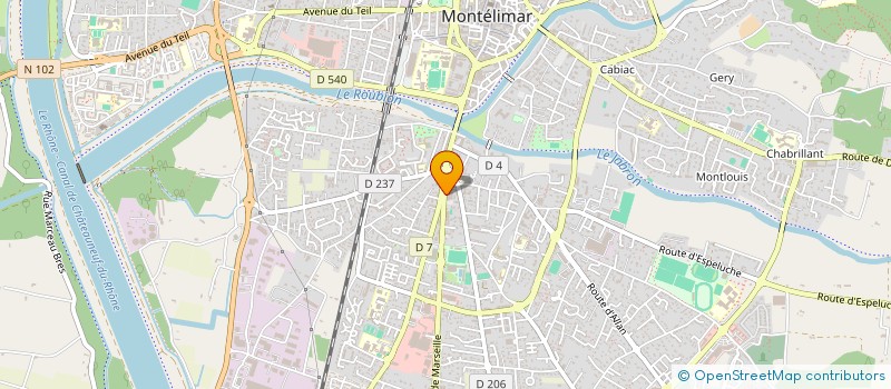 localisation de l'entreprise KMS à MONTELIMAR