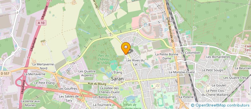 localisation de l'entreprise KMS  SARAN
