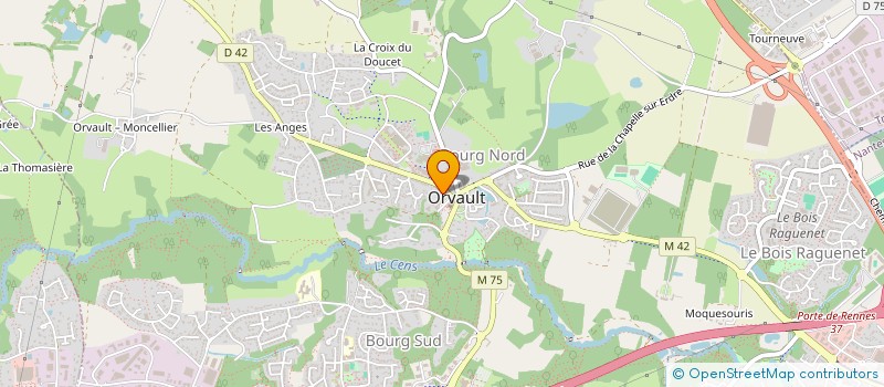 localisation de l'entreprise KMS DENTAIRE à ORVAULT