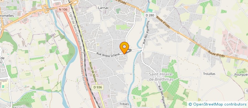 localisation de l'entreprise KMS LOGISTIQUE  SAINT-HILAIRE-DE-BRETHMAS